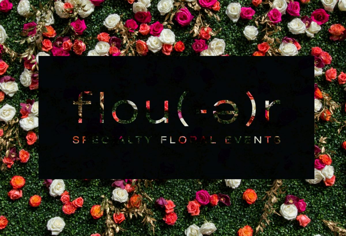 Flou(-e)r Specialty Floral Events - Floral Wall with New Logo