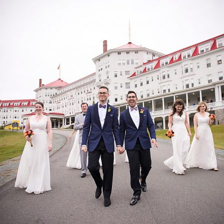 Flou(-e)r Florals - Benedicte Verley Photography Omni Mount Washington Hotel Reception - Bridal Party