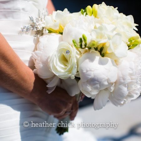 All White Peony Wedding Bouquet