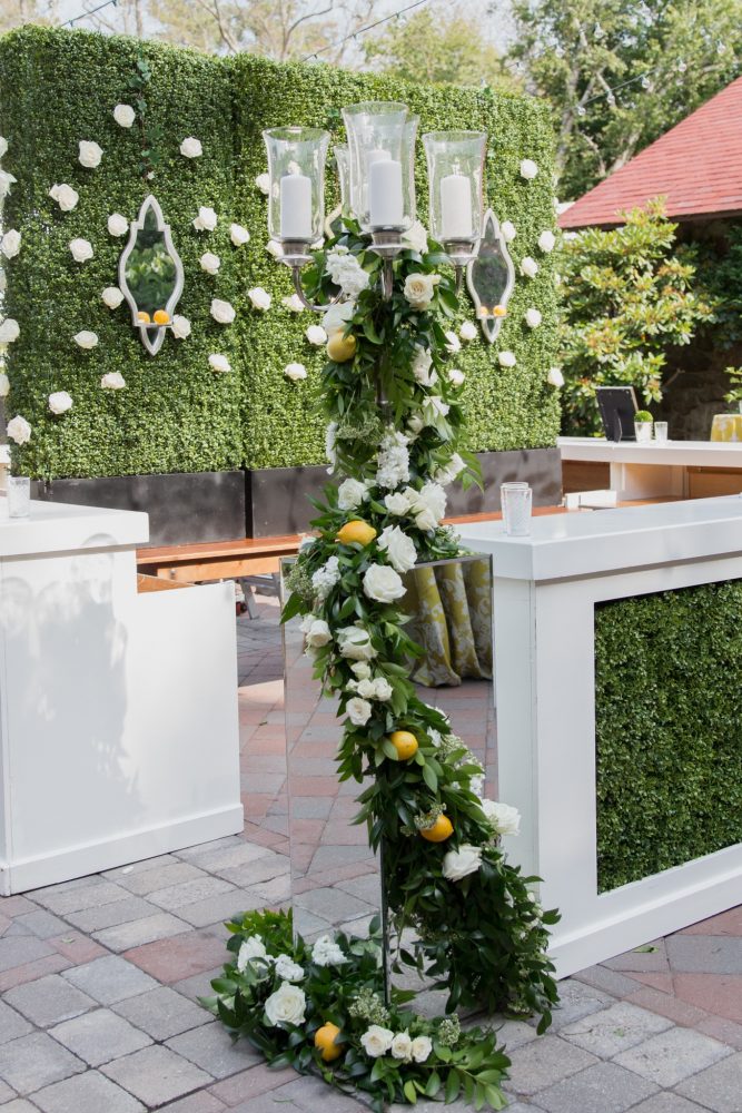 flou(-e)r specialty floral events summer flower inspiration green wall Emily Leis Photography