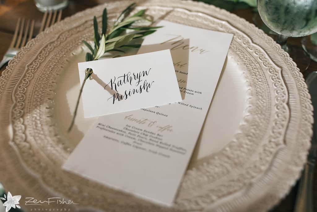 wedding place setting