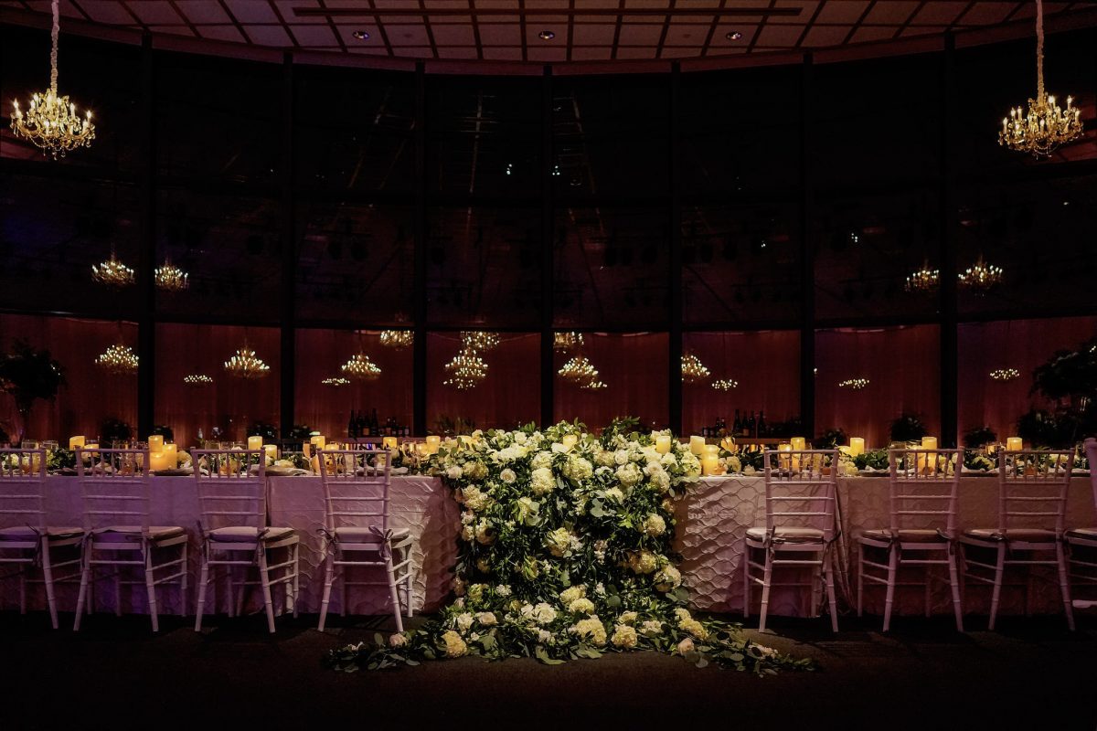 Wedding Centerpieces - Cascading Floral Runner