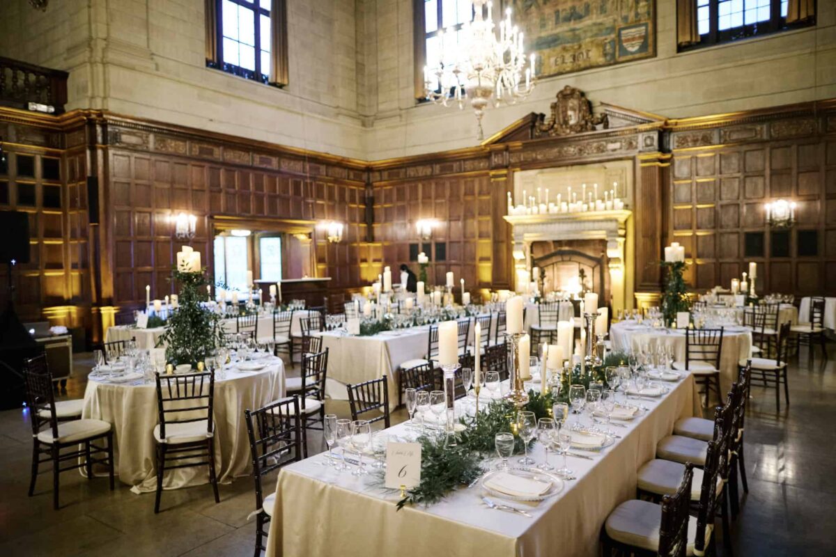 Harvard Club Boston Wedding Reception