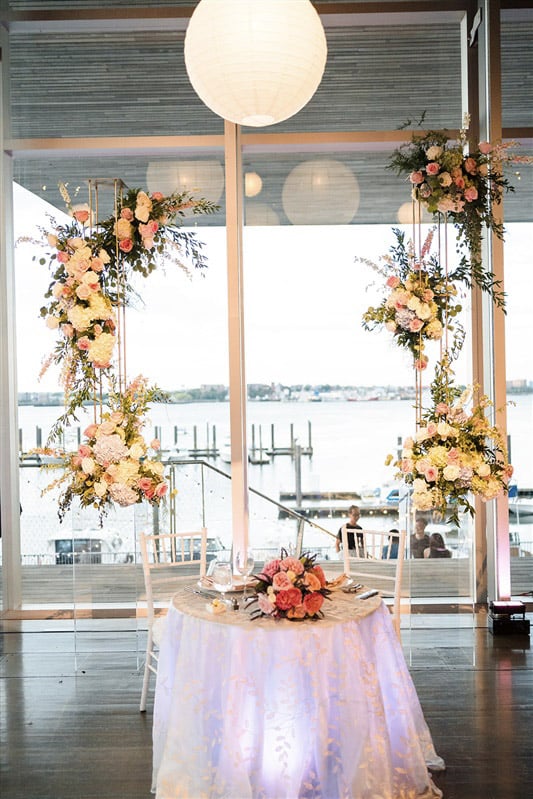 ICA Boston Wedding Sweetheart Table