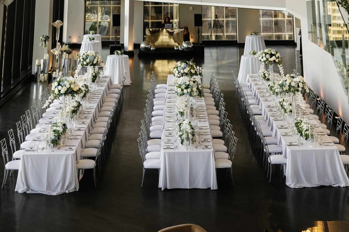 Long Table Wedding Centerpieces