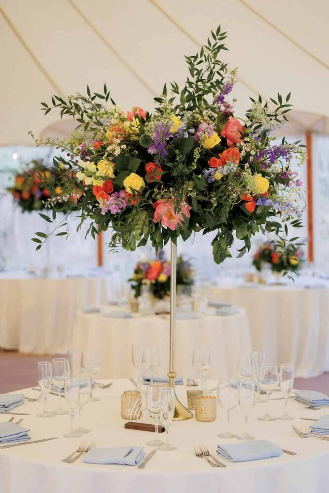 Tall Colorful Centerpieces