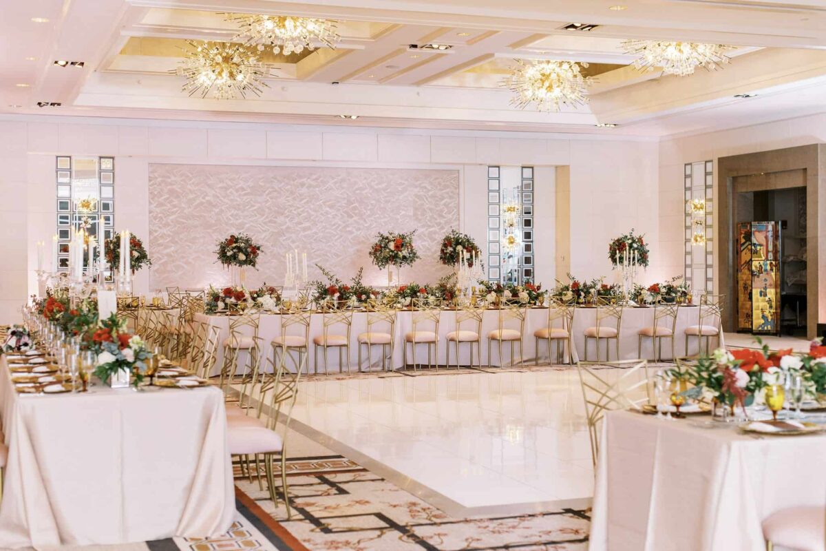 Winter Wedding Reception